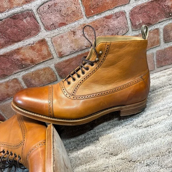 Barker Made in England lace up boots men’s s 11.5 US (10.5 UK ) - Picture 13 of 16